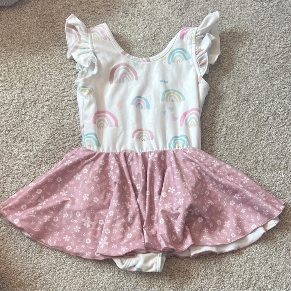 Cheeky Plum Rainbow and Pink Kids Dance Costume